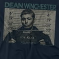 thumbnail image 2 of Supernatural Dean Mug Shot Women's T Shirt, Navy, 2X-Large, 2 of 6