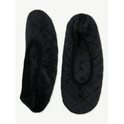 Women's Quilted Velvet Slipper Socks
