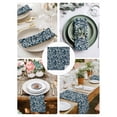 thumbnail image 3 of Navy Blue Spring Floral Cloth Napkins Set of 8 Reusable Dinner Napkins, Farmhouse Flowers Elegant Pastoral Cocktail Napkin Washable Table Napkins for Wedding/Holiday Party/Baby Shower 20"x20", 3 of 7