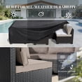 thumbnail image 6 of Patio Furniture Set 7 Piece - All-Weather - Wicker Rattan Patio Outdoor Conversation Set, Modular Sectional Sofa for Backyard, Garden, Poolside, Balcony, Porch, Patio,Black/Khaki, 6 of 6