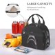 thumbnail image 5 of Disketp Black And White Shark Lonchera Térmica para Mujer y Hombre, Bolsa de Almuerzo Reutilizable e Impermeable para Trabajo, Viajes y Picnic, 5 of 7