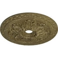 thumbnail image 3 of Ekena Millwork 23 5/8"OD x 3"ID x 2"P Bordeaux Deluxe Ceiling Medallion (Fits Canopies up to 4"), Hand-Painted Mississippi Mud Crackle, 3 of 6