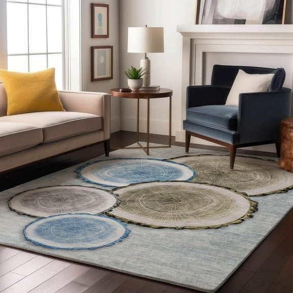 Addison Rugs Premium Machine Washable Mayfield Blue 10' x 14' Rug
