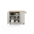 thumbnail image 6 of Hawthorne Collections Traditional Wood Kitchen Cart in White, 6 of 16