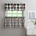 thumbnail image 2 of Fall Kitchen Curtains 24 Inch Short - 3 Panel Set, Autumn Harvest Print, Rod Pocket Window Treatment for Thanksgiving, Farmhouse, Cafe, Living Room - Machine Washable, 2 of 6