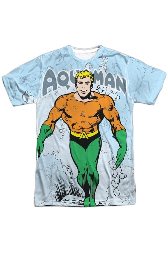 DC Comics Clasic Aqua (Front Back Print) Mens Sublimation Shirt