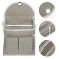 thumbnail image 2 of LYTMENT Wall Closet Hanging Storage Bag Linen Over The Door Organizer Pouches Bedside Hanging Storage Bag for Bedroom Bathroom Grey, 2 of 8