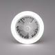 thumbnail image 2 of Ventilador de techo E27 con luces, luz de ventilador de perfil bajo cerrada, luz de techo con ventilador, ventilador oculto Delier Gimbal Lamp Fan Light, 2 of 5