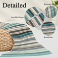 thumbnail image 3 of Teal Blue Striped Body Pillow Covers 20"x60", Farmhouse Stripes Modern Abstract Art Soft Brushed Microfiber Breathable Throw Pillow Covers, Decorative Pillowcase with Zipper for Couch Sofa Bedroom, 3 of 9