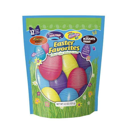 Hershey Easter Chocolate Filled Plastic Egg Assortment, 4.3 oz