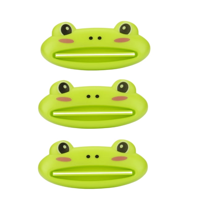 Toothpaste Squeezer, Colorful Pig Tube Rolling Holder Dispenser, Easy Use Reusable Bathroom Home Toothpaste Cream Gel Saver, Green