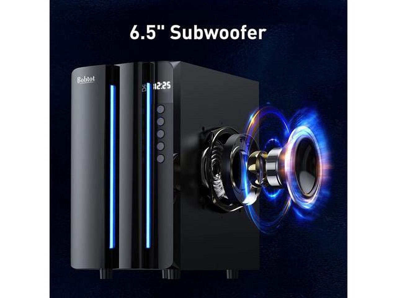Bobtot B701 Bluetooth Home Theater System, Black