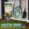 thumbnail image 4 of Aivituvin Shed Outdoor Storage, Outdoor Storage Cabinet with Metal Frame & Adjustable Shelves, Weatherproof Tool Shed for Backyard Patio Lawn, White, 4 of 7
