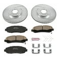 thumbnail image 3 of PowerStop Front Z23 Evolution Sport Carbon-Fiber Ceramic Brake Pad and Drilled & Slotted Rotor Kit Fits: HONDA Select Models K5939, 3 of 10