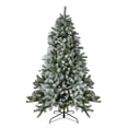 thumbnail image 2 of Northlight Pre-Lit LED Medium Flocked Winter Park Fir Artificial Christmas Tree - 7.5' - Warm Clear, 2 of 7