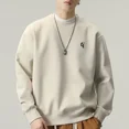 thumbnail image 4 of Sudadera con capucha de estilo hip hop sin capucha, ajustada, de cuello redondo, para hombre, sudadera con cuello redondo, novedad en Y2k, estilo vintage, holgada, 4 of 5