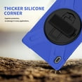thumbnail image 5 of Dteck Case for Samsung Galaxy Tab S7 FE 5G 12.4-inch SM-T730 T735 T736B T736N (2021),Shockproof Armor Heavy Duty Drop Protection Shield Cover Kickstand Handstrap Palmstrap Rubber Hard Case,Blue, 5 of 8