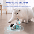 thumbnail image 6 of Risehigh Interactive Cat Toys for Indoor Cats 2-Speed Automatic Moving Remote Control Smart Cat Rechargeable Toy with Feathers, Blue, 6 of 8