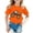 Orange, variant on CONFREE Halloween Boys Short Sleeve Tshirts Crew Neck Cartoon Pumpkin Graphic Soft Hallowmas T-Shirts for Kids
