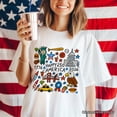 thumbnail image 5 of Happy 250 America Doodle T-Shirt, Patriotic USA 1776-2026 250th Anniversary Tee, 5 of 5
