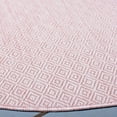 thumbnail image 3 of Safavieh Courtyard Mitre Geometric Indoor/Outdoor Area Rug, Soft Pink, 6'7" x 6'7" Round, 3 of 10
