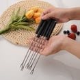 thumbnail image 3 of 6-Pack Retractable Grill Forks for Camping - 9 Inch Stainless Steel Hot Dog & Marshmallow Roasting Sticks with Plastic Handles, 3 of 9