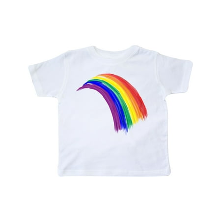 

Inktastic Pride Rainbow Painted in Watercolors Gift Toddler Boy or Toddler Girl T-Shirt