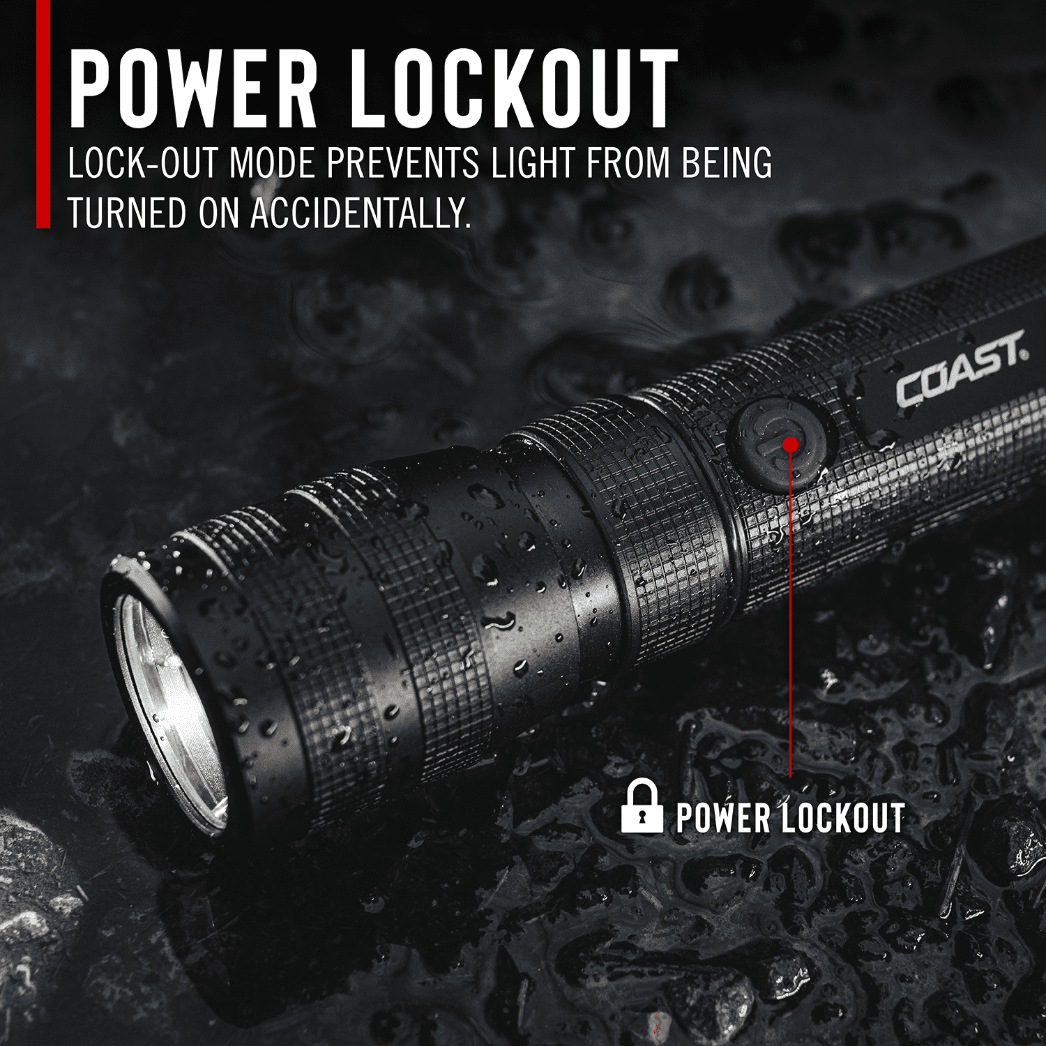 Coast G60R 1000 Lumen Rechargeable LED Flashlight, IP67 Waterproof, 2-pack