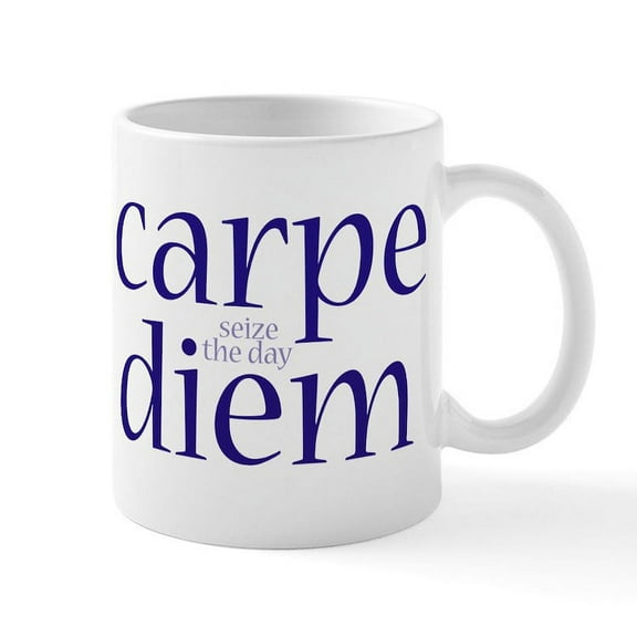 CafePress - Carpe Diem MUG - 11 oz Ceramic Mug - Novelty Coffee Tea Cup