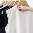thumbnail image 4 of FLMEI Men's Women Basic Sleeveless Vest Top Cotton Solid Male Female T-Shirt Undershirt Activewear Sizes S~4XL, 4 of 9