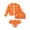 1-Orange1181, variant on Tiijoy Girls 3-Piece Strawberry Print Bikini Swimsuit with Long Sleeve Zip-Up Rash Guard, Sizes 3-7
