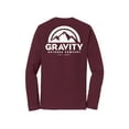 thumbnail image 2 of Gravity Outdoor Co. Long-Sleeve Shirt - Maroon - White Logo - L, 2 of 2