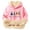Pink, variant on Babcutegg Kids Girls Sweatshirts Casual Fashion Regular Fit Hoodies Fall and Winter Outfit for Girls Beige Size 5