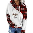 thumbnail image 2 of WXLWZYWL Women's Ugly Christmas Sweatshirt Crewneck Funny Graphic Printed Buffalo Plaid Reindeer Shirts Xmas Pullover Top, 2 of 5
