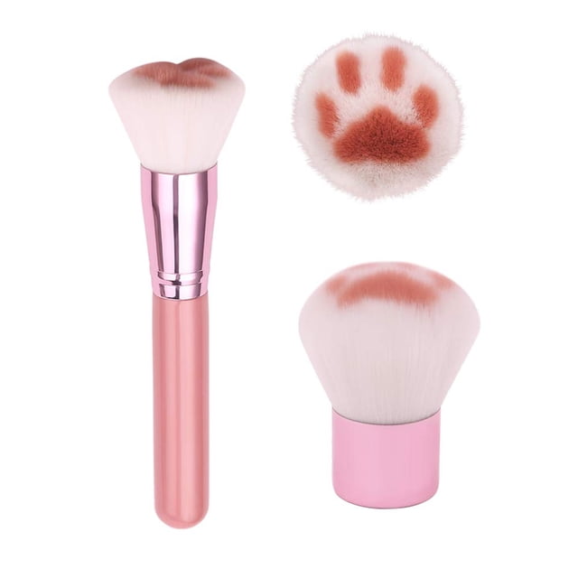 2Pcs Cat Paw Foundation Makeup Brush - Professional Cosmetic Brush of Foundation Brushes, Powder Brush Blush Brush, Concealer Brush, Contour Brush, Powder Brush Cosmetic Tool (2Pcs Set -2)
