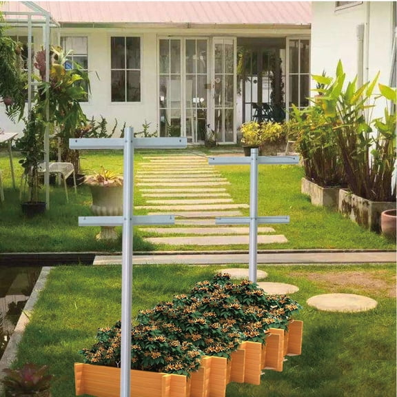 Mr. Garden, Raspberry Trellis with Adjustable Arms, Raspberry Stake, Vineyard Trellis garden trellis for climbing vining plant support, 6 Pack