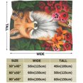 thumbnail image 5 of Fox Blanket Cute Fox Fleece Throw Blanket Super Soft Cozy Warm Fox Animal Flowers Plush Blanket Gifts for Girls Boys Kids Women 40"X50", 5 of 6