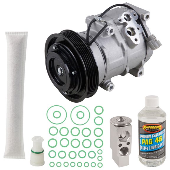 For Honda Ridgeline 2007 2008 AC Compressor w/ A/C Repair Kit - BuyAutoParts