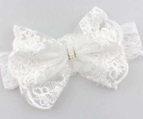 white lace headband