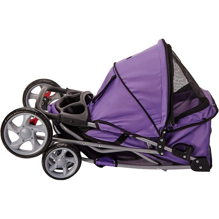 Paws & pals city walk n stride 4 wheeler pet stroller for dogs and cats hotsell