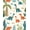 Beige, Pattern 6, variant on ODIKA 6'x9' Machine Washable Non-Slip Area Rug, Colorful Dinosaur Expedition Route High Traffic Rug, Green, 8478