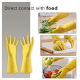 thumbnail image 6 of HerrnaliseReusableHousehold Gloves,Rubber Dishwashing gloves, Extra Thickness, Long Sleeves, Kitchen Cleaning, Working, Painting, Gardening, Pet CareRollbacks !, 6 of 9