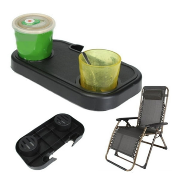 Side TLarge Utility Tray Clip On Chair Table Cup Holder for Zero