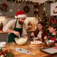 thumbnail image 5 of Herunwer Christmas Oven Gloves Heat-Resistant Oven Mitts Kitchen Pot Holders for Home Restaurant Baking Cooking Grilling BBQ Accessories, 5 of 6