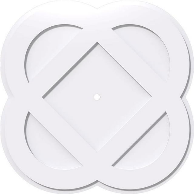 Ekena Millwork CMP32CE-01000 32 in. OD x 1 in. ID Square Charlotte Architectural Grade PVC Contemporary Ceiling Medallion