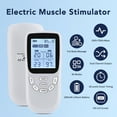 thumbnail image 2 of Unit Rechargeable Muscle Stimulator EMS Dual Channel with Reusable Electrode Pads 36 Modes for Back Neck,TENS Unit Electronic Pulse Massager for Back Neck Muscle Therapy Pulse Massager,White, 2 of 12