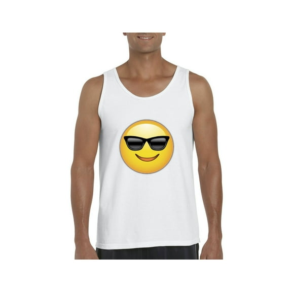 Normal is Boring - Men's Tank Top for Men, up to Men Size 3XL - Emoji with Sunglasses