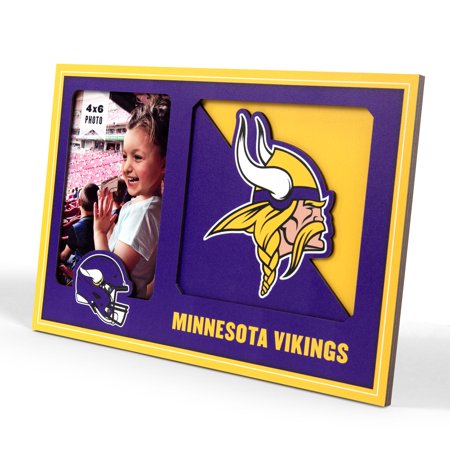 Minnesota Vikings 3D Logo Picture Frame