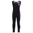 thumbnail image 4 of YiZYiF Girls Ballet Set Sleeveless Gymnastics Leotard Cartoon Bodysuit with Long Pants Gym Suit Dance Wear Navy Blue 8, 4 of 5