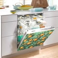 thumbnail image 2 of Yayeee Magnetic Dishwasher Cover for The Front Decoration Home Kitchen Machine Sticker Protector, Orange Tree Pattern, 2 of 6